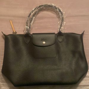 Longchamp Large Leather Tote